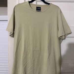 Yellow Cuts Clothing Curve Hem T-Shirt
